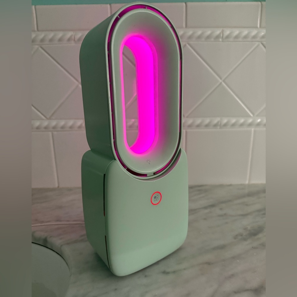 Color Night Light Table Fan